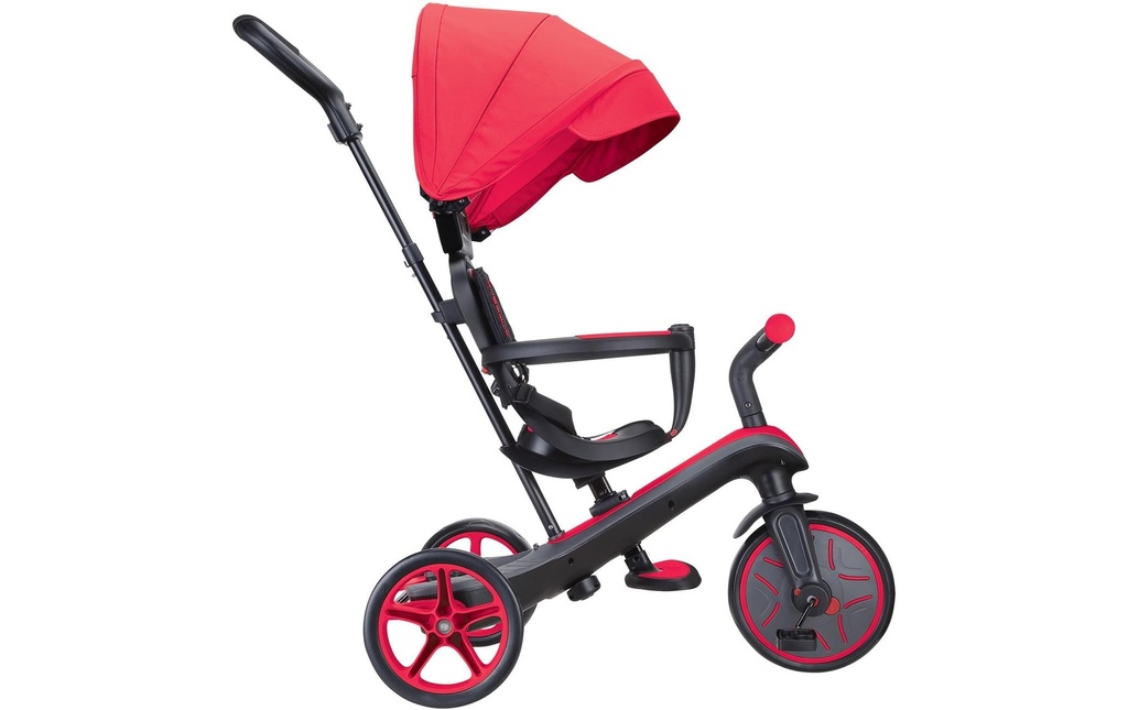 GLOBBER Tricycle Trike Explorer 4 in 1 Red