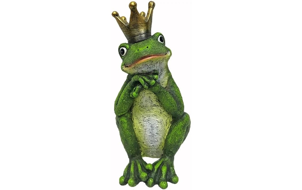 Dameco Figure décorative Roi grenouille assis 11 x 13 x 24 cm