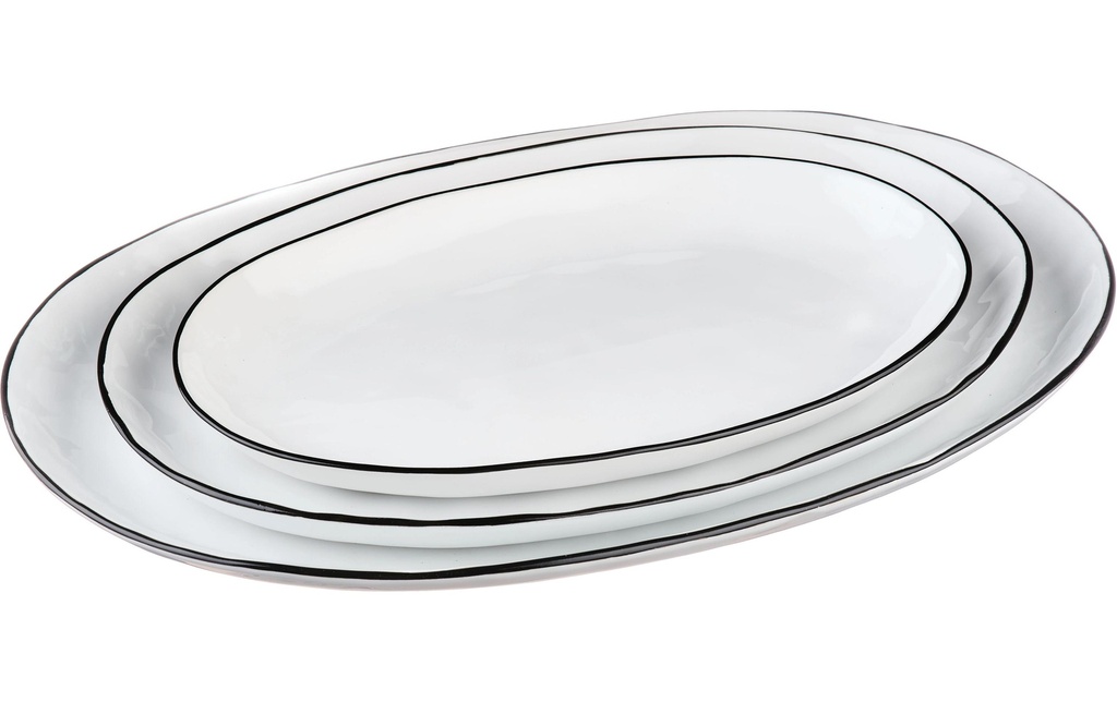 Björn Plateau de service Pure, 3 pièces, blanc neige