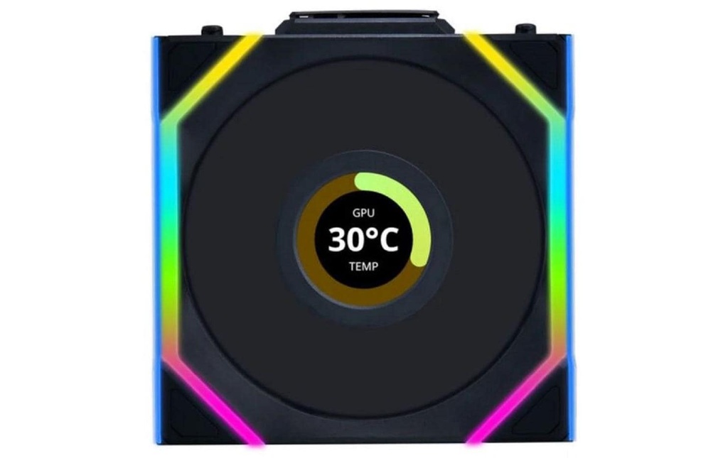 Lian Li Ventilateur PC sans fil UNI FAN SL 120 Reverse Blade Noir