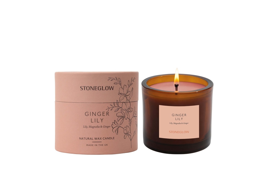 Stoneglow Bougie parfumée Ginger Lily 200 g