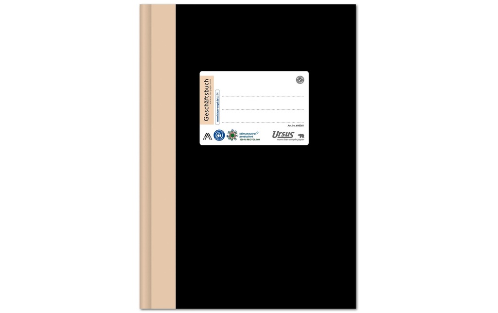 Ursusgreen Bloc-notes Livre de comptes A4, quadrillé
