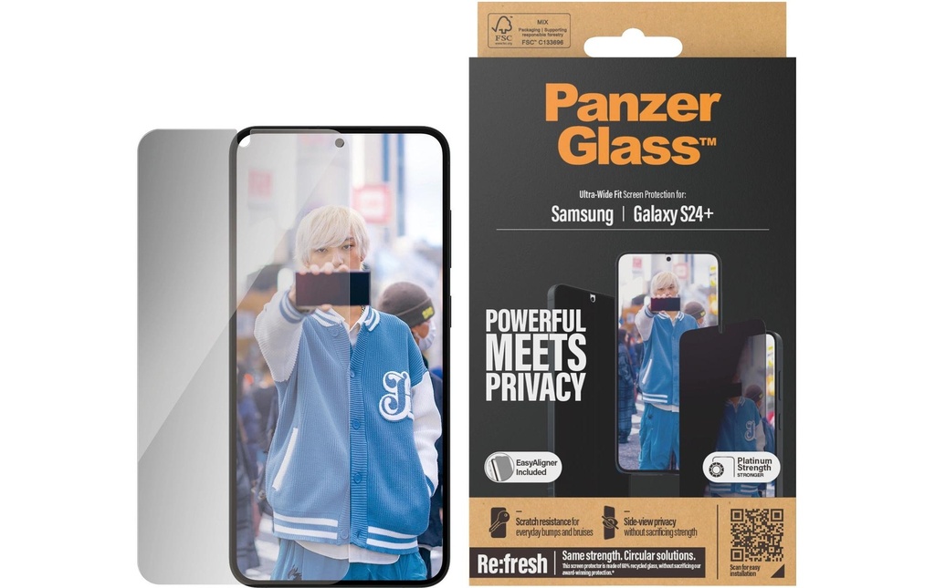 Panzerglass Protection d’écran Ultra Wide Fit Privacy Galaxy S24+