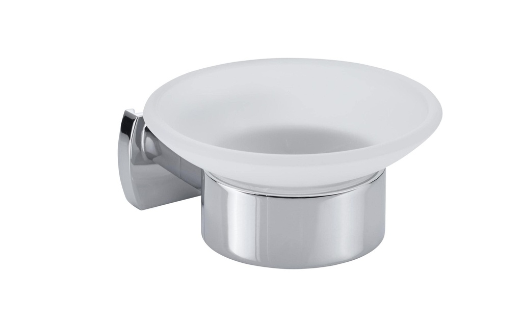 BIASCA Porte-verre 10.9 x 12.5 x 5.4 cm verre, chrome
