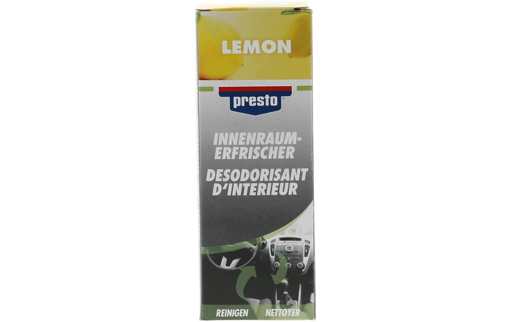 Presto Désodorisant pour voiture Lemon, 150 ml