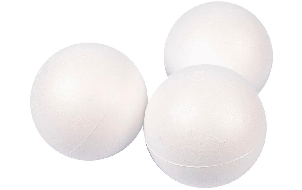 Creativ Company Boules en polystyrène 10 cm, blanc, 25 pièces