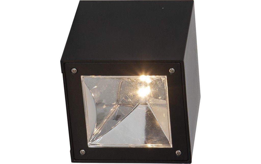 Star Trading Lampe murale Solar Wally Cube, Noir