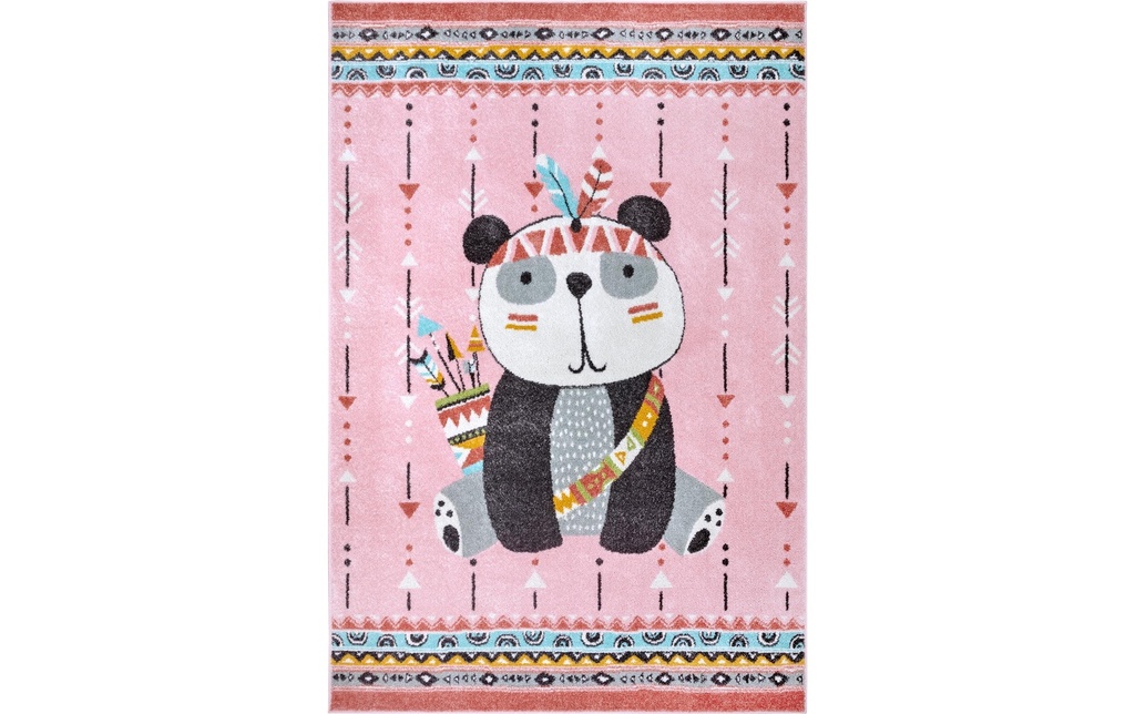 Hanse Home Tapis de décoration Panda 160 x 235 cm, rose