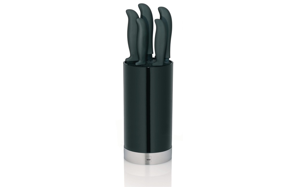 Kela Kits de bloc de couteaux avec couteaux Acida Noir