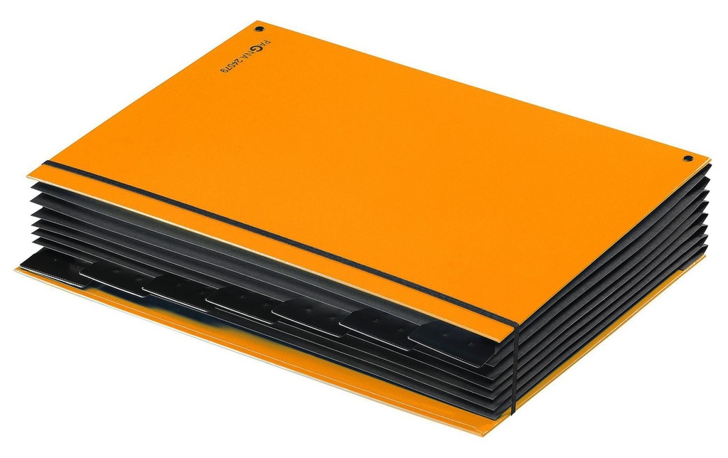 Pagna Classeur à compartiments A4 Trend Orange, 7 compartiments