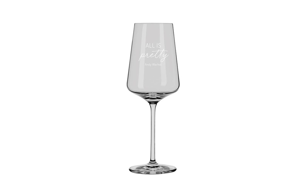 Grafik Werkstatt Verre à vin blanc Andy Warhol
