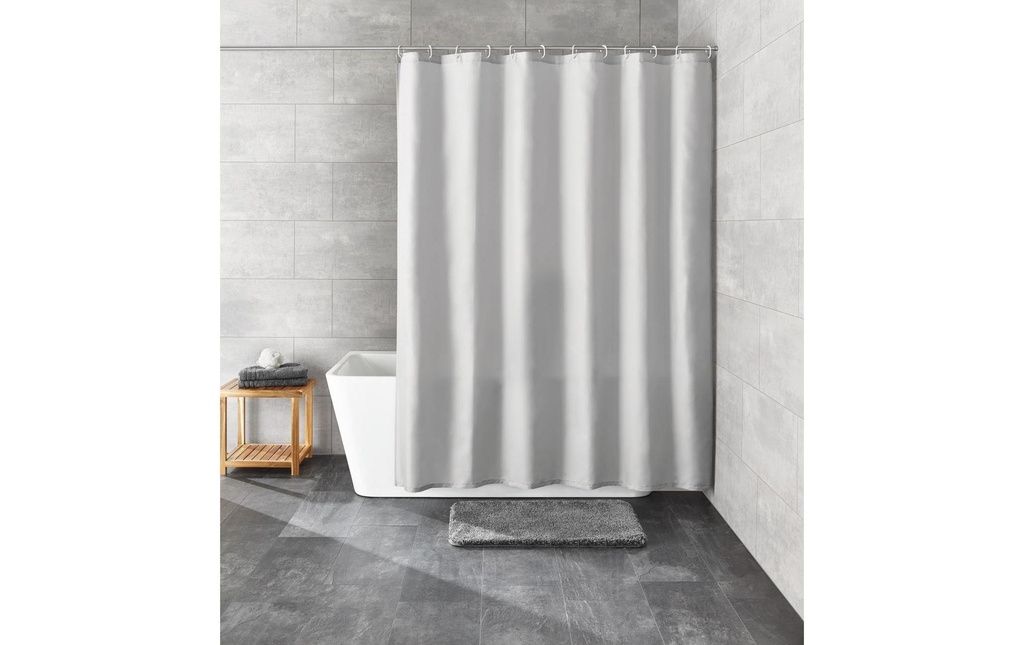 Kleine Wolke Rideau de douche Kito 120 x 200 cm , Gris clair