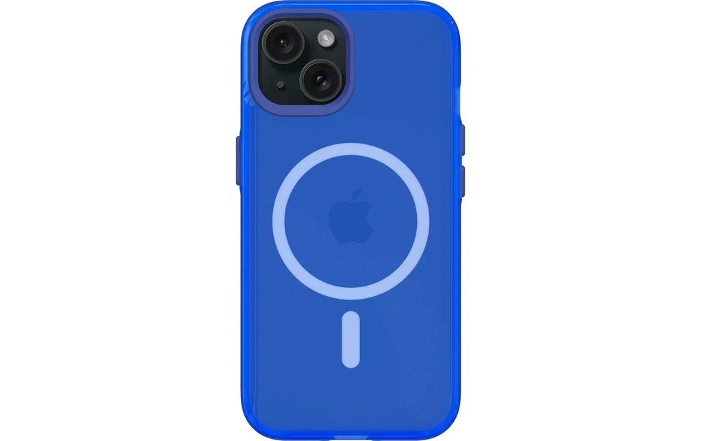Rhinoshield Coque arrière JellyTint MagSafe iPhone 15 Cyber Blue