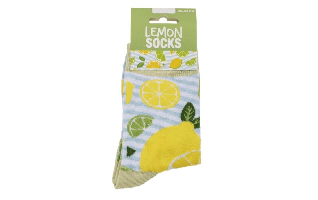Trendcompany Chaussettes Citrons Lime Taille 36-42