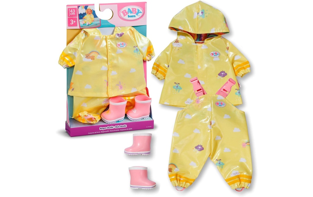 Baby Born Vêtements pour poupées Tenue de pluie 43 cm