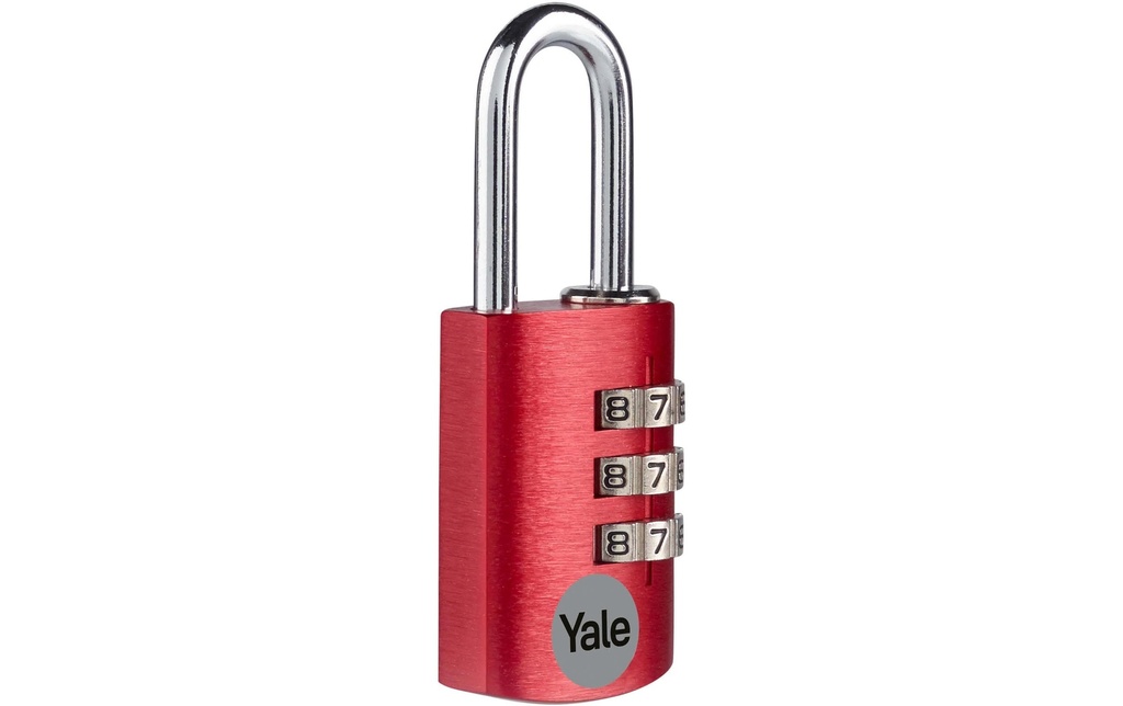 Yale Serrure à combinaison YE3CB 20/21 Rouge Aluminium/Acier