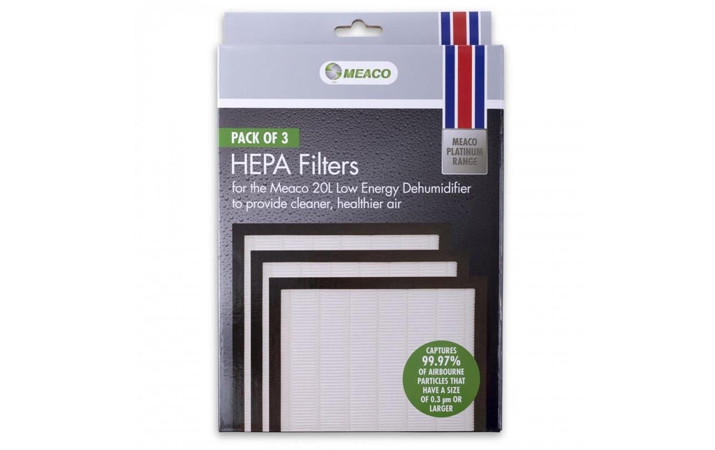 Meaco Filtre à air 20L LE HEPA 3 Pièce/s