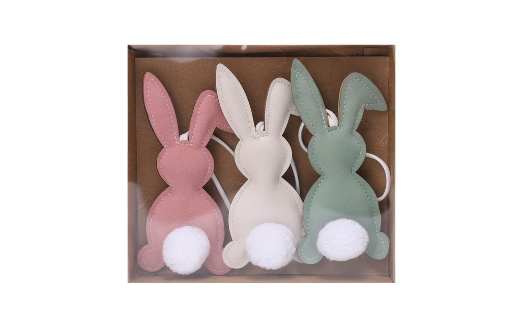 CHALET Attache Lapin 3 pièces, Multicolore