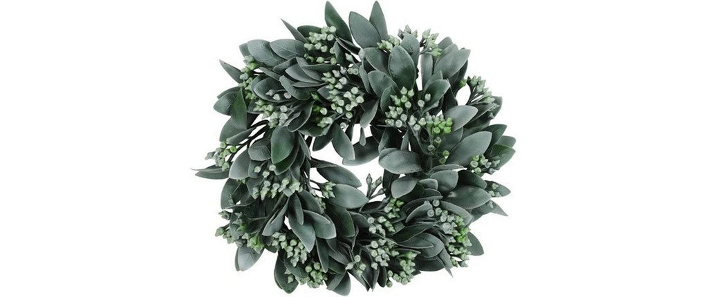 CHALET Couronne d'eucalyptus S 23 cm, Vert