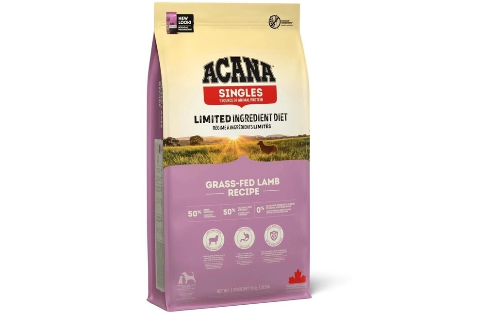 Acana Alimentation sèche Agneau de pâturage 17 kg