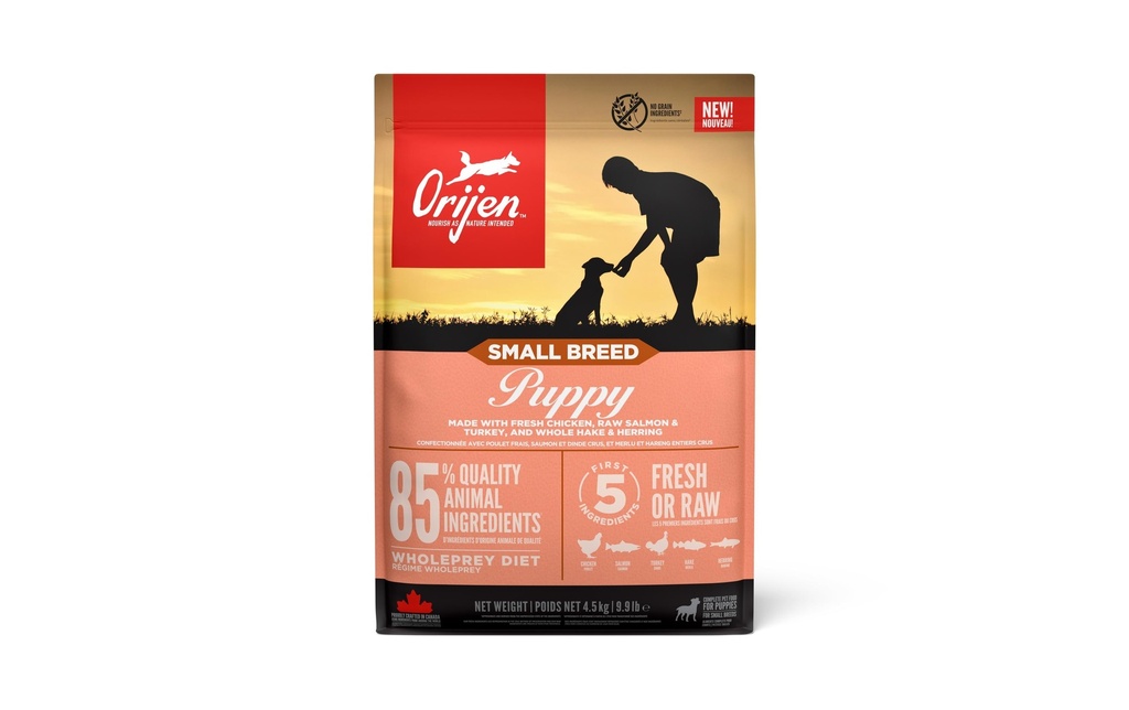 Orijen Alimentation sèche Dog Puppy Small Breed, 4.5 kg