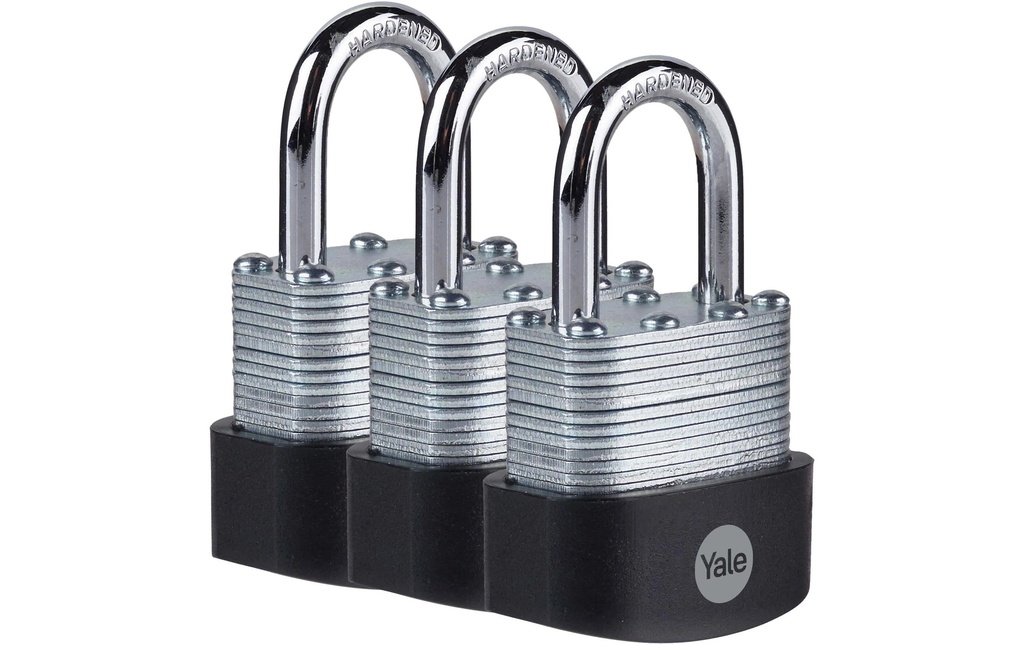 Yale Cadenas Y125B 40/22 Set de 3 pièces Argenté Acier