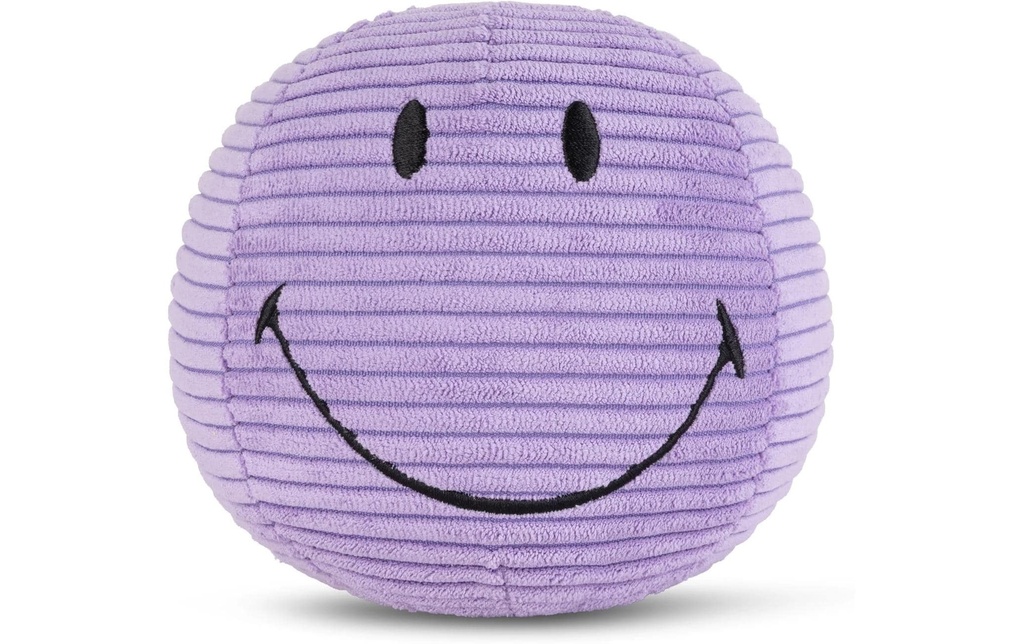 Bon Ton Toys Peluche Smiley ECO velours côtelé lilas 13 cm