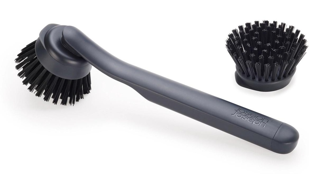 Joseph Joseph Brosse à vaisselle avec tête de rechange SinkTech, 5.5 x 26 cm