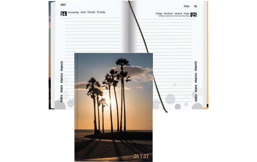 BIELLA Agenda scolaire 1J/1P Beach