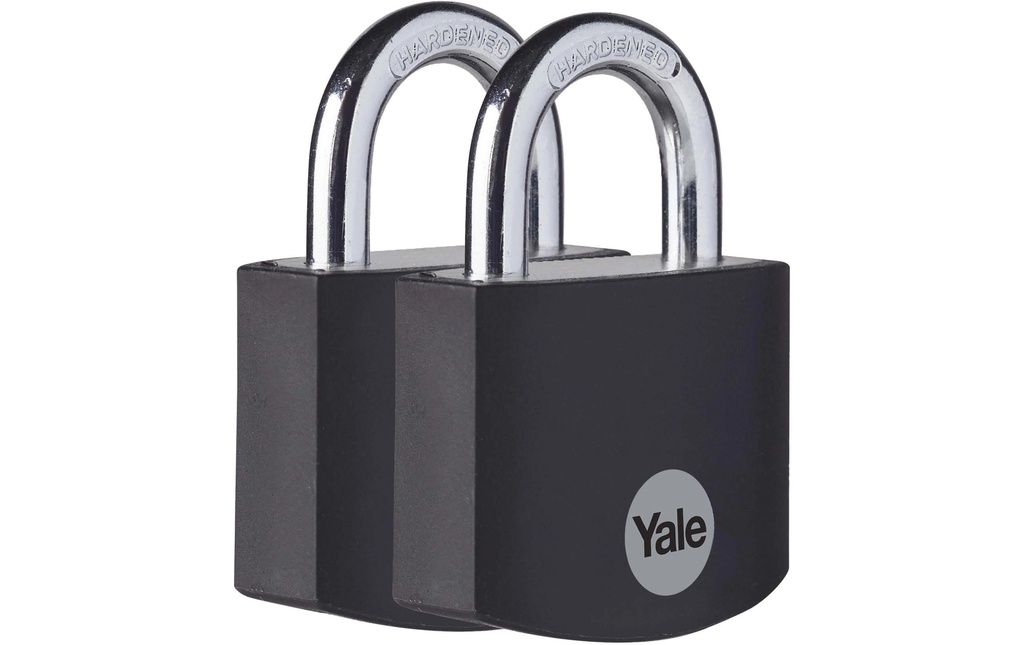 Yale Cadenas YE3B 38/19 Set de 2 pièces Noir Aluminium/Acier