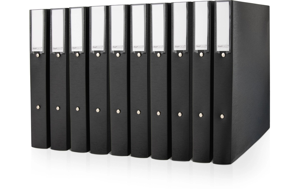 Rapesco Dossier Eco GRS 40.5 cm, 10 pièces, Noir