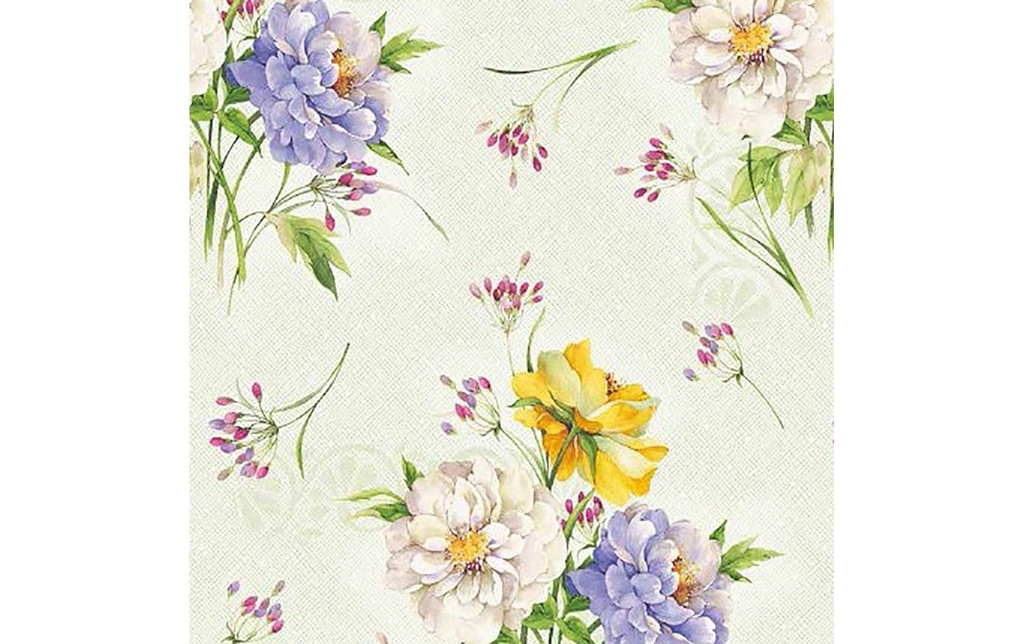 Hubatka Nappe Ideal, Bouquet de fleurs, 140 x 260 cm