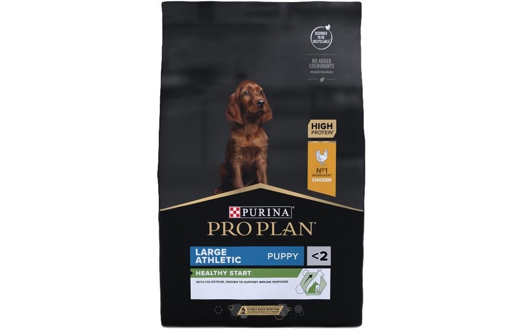 Purina Pro Plan Alimentation sèche L Athletic Puppy Healthy Start Poulet, 12 kg