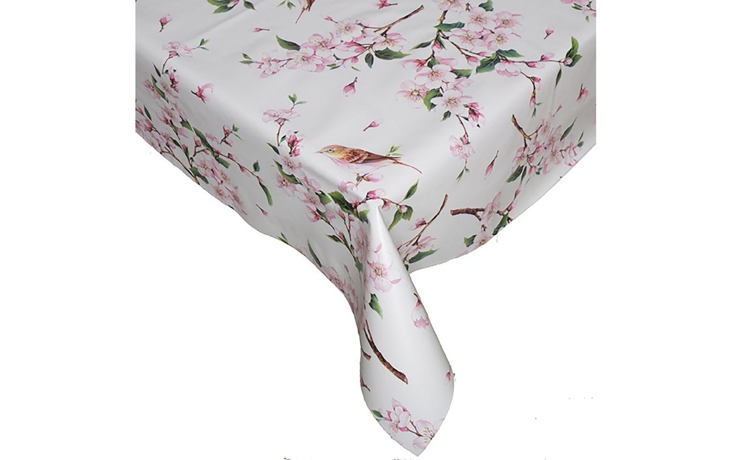 Hubatka Nappe Ideal, Fleurs de cerisier, rond, ⌀ 140 cm