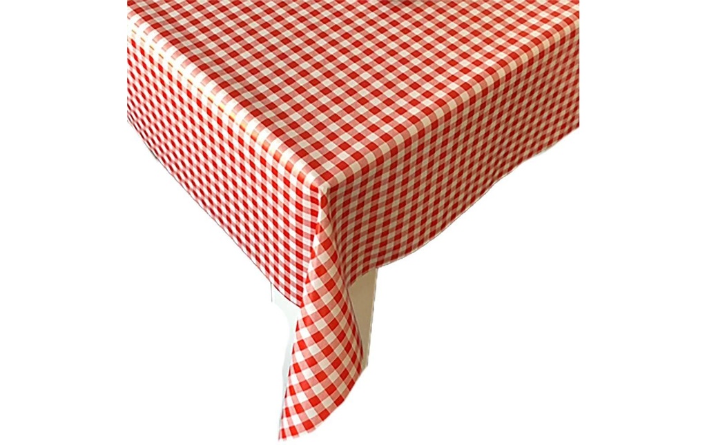 Hubatka Nappe Ideal, Carreau rouge, 140 x 260 cm