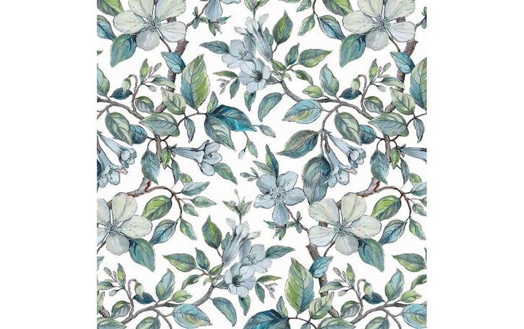 Hubatka Nappe Ideal, Feuilles vertes, 140 x 170 cm