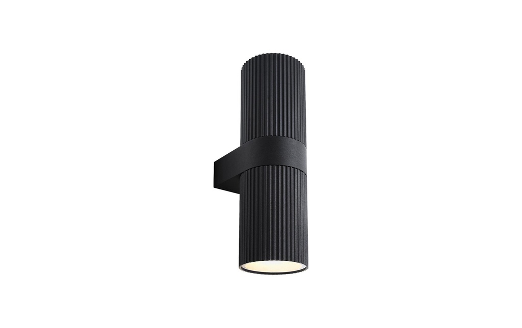 Nordlux Lampe murale Kyklop Ripple 15W, E27, IP54, noir