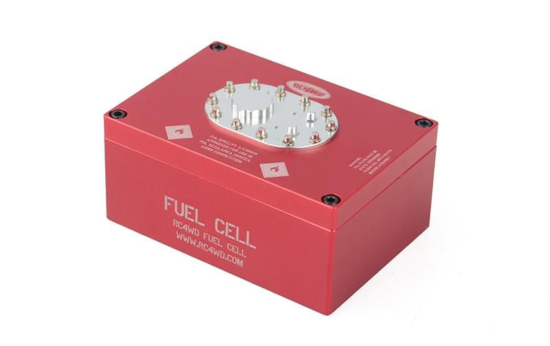 RC4WD Boîte de réception Réservoir d'essence factice, rouge, aluminium, 1:10