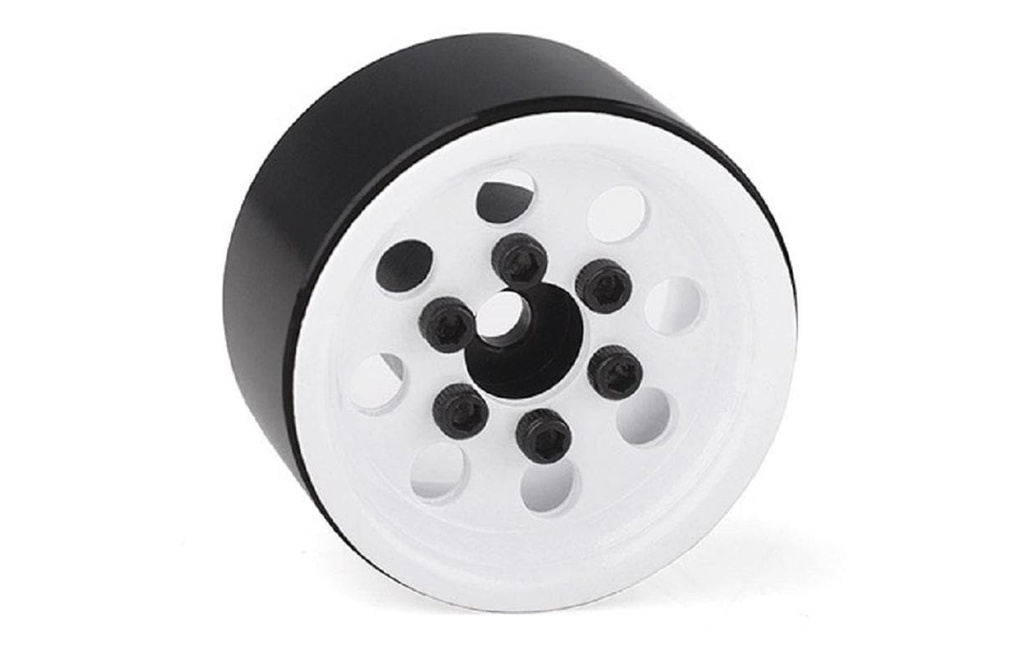 RC4WD Jantes Stamped Steel 1.0 Pro8 Beadlock Blanc, 4 pièces