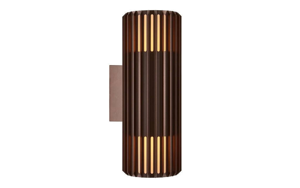 Nordlux Lampe murale Aludra Double 2 x 15W, E27, IP54, brun