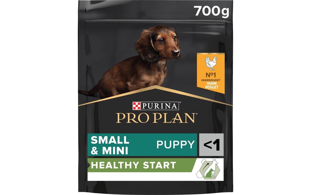 Purina Pro Plan Alimentation sèche Small et Mini Puppy Healthy Start au poulet 700 g