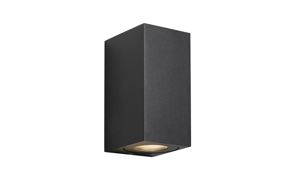Nordlux Lampe murale Canto Maxi Kubi 2 2 x 28W, GU10, IP44, noir