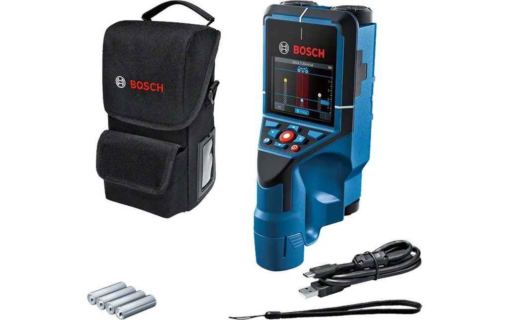 Bosch Professional Scanner mural PRO D-tect 200 C Set avec 4 x piles et sac