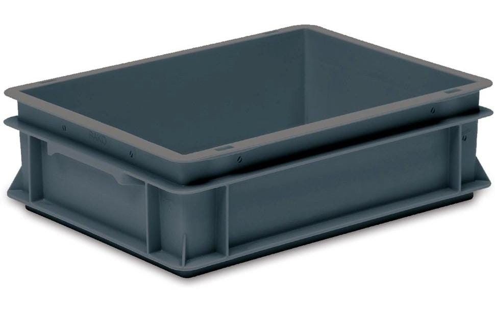 Utz Boîte empilable Oeco-Line Gris foncé 400 x 300 x 117 mm