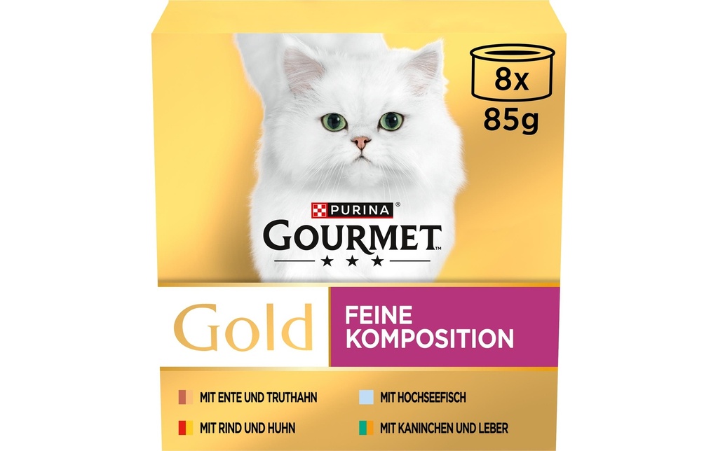 Purina Gourmet Alimentation humide Or Composition fine 8 x 85 g
