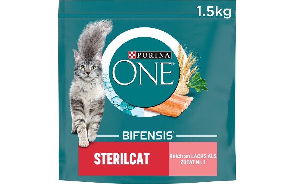Purina ONE Alimentation sèche Sterilcat saumon 1.5 kg