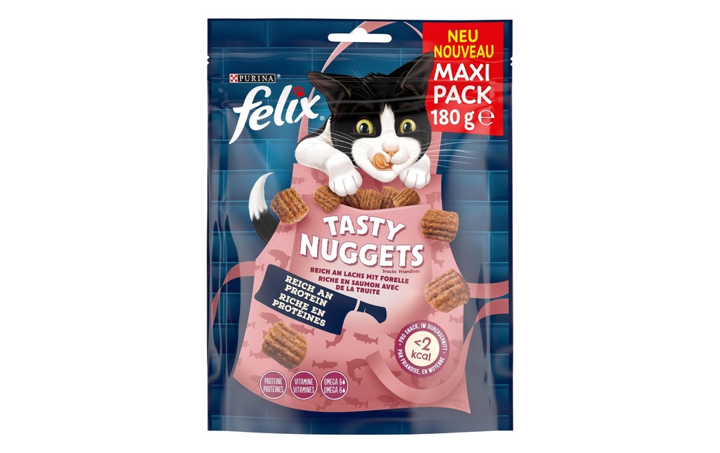 Felix Collation pour chat Tasty Nuggets au saumon 180 g