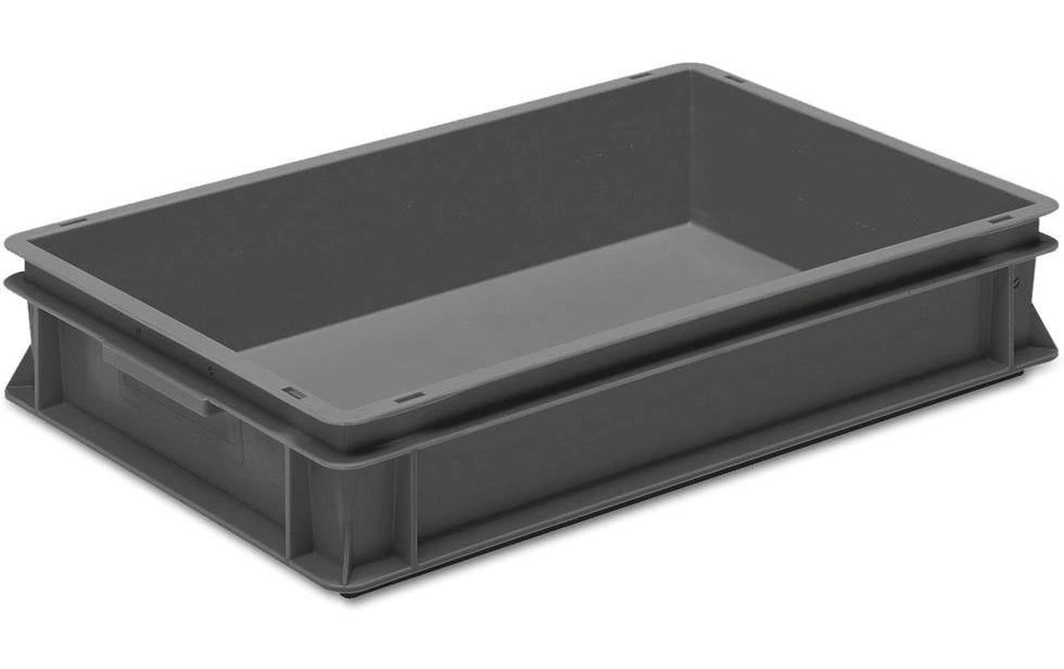 Utz Boîte empilable Oeco-Line Gris foncé 600 x 400 x 117 mm
