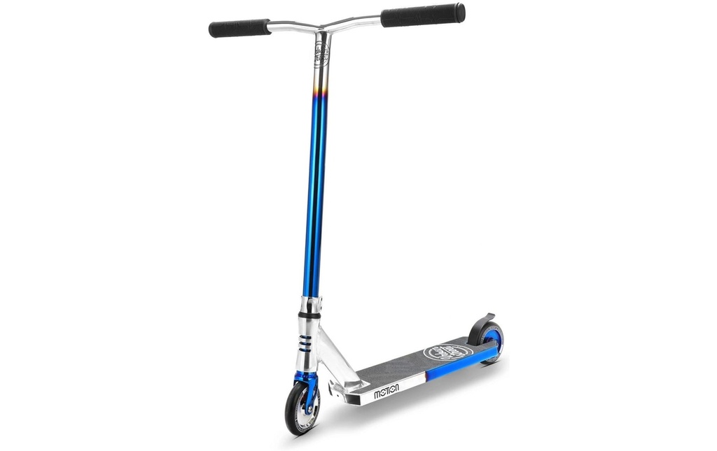 Motion Patinette Urban Pro, Chrome-bleu néon
