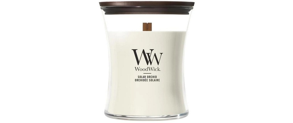 Woodwick Bougie parfumée Solar Orchid Medium Jar